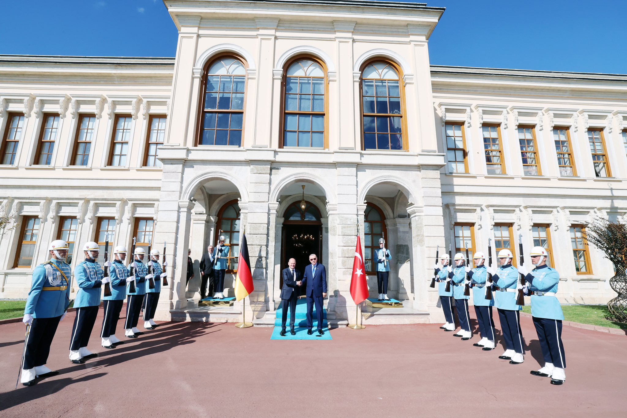 Cumhurbaşkanı Erdoğan, Almanya Başbakanı Scholz'u Ağırladı 3