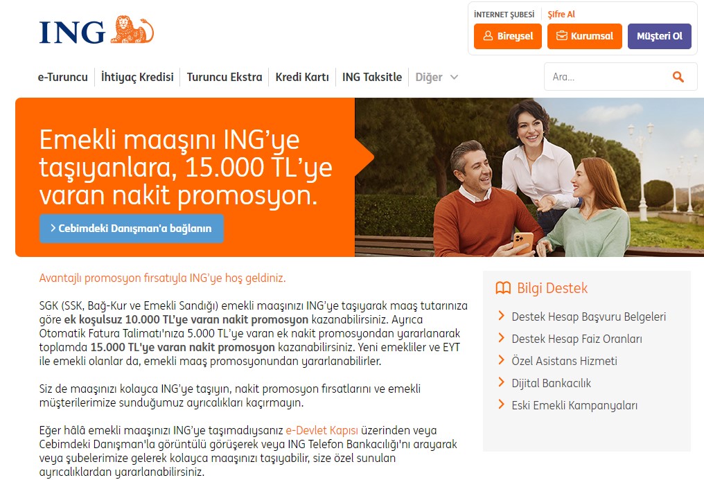 Ing Emekli Promosyon