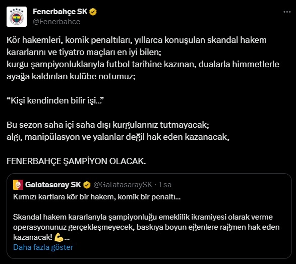 Fenerbahçe Açıklama