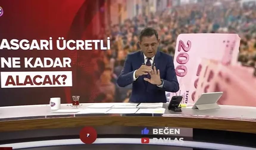 Fatih Portakal canlı yayında asgari ücret ne kadar olacak sorusuna cev