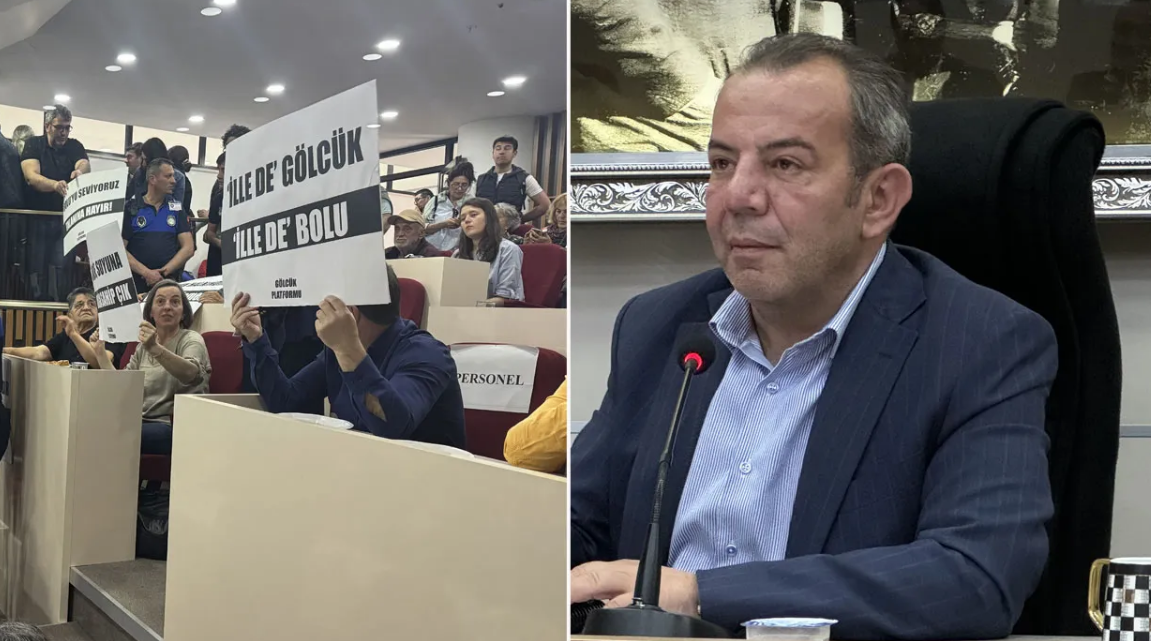 Tanju Özcan'ı eşi protesto etti Özcan'dan karşılık gecikmedi