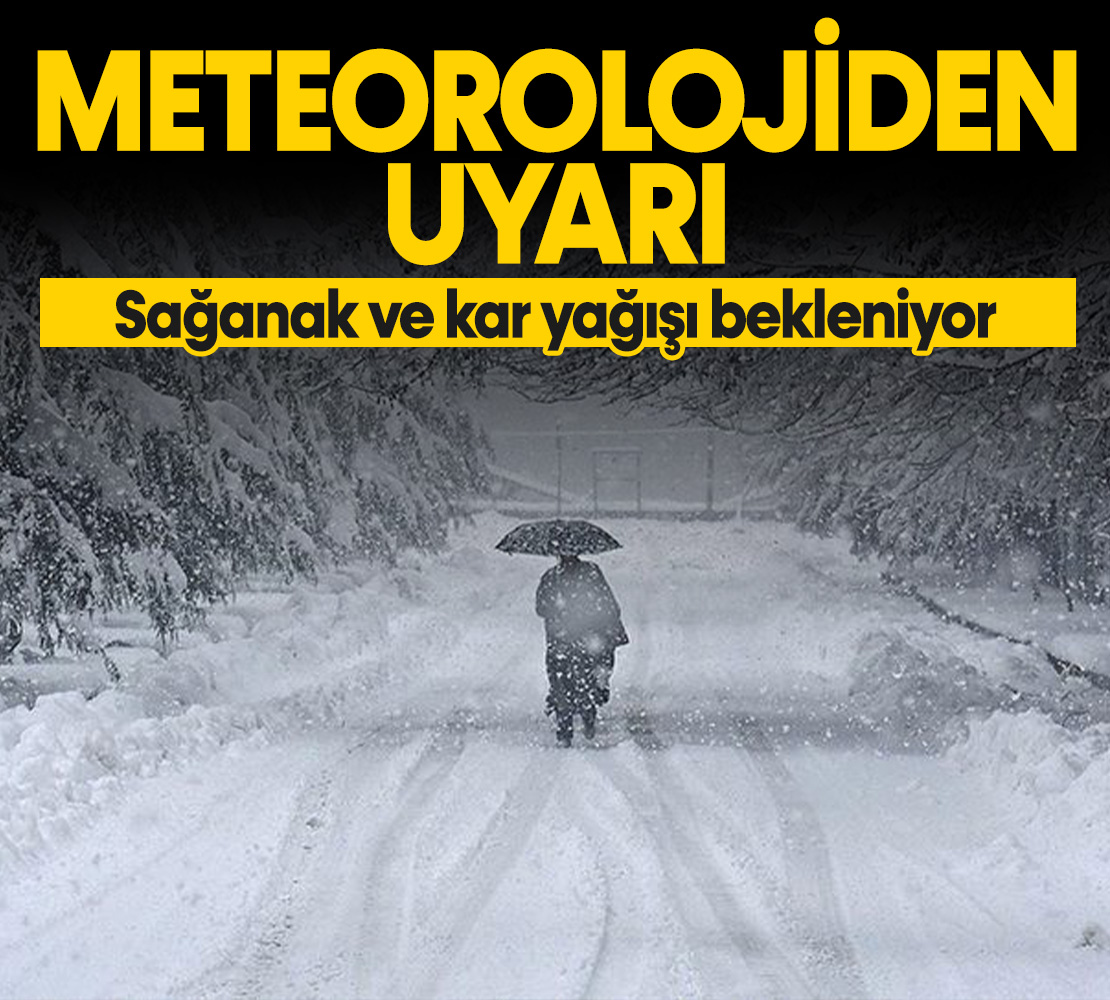 Meteoroloji üç bölgeyi uyardı: Kar geliyor!