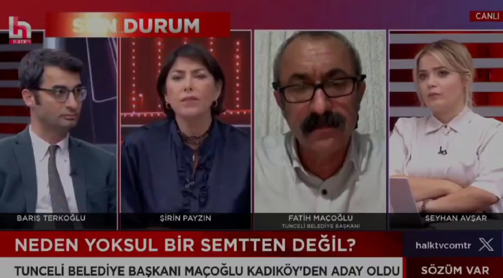 Halk TV'de Komünist Başkan Mehmet Fatih Maçoğlu'na Kadıköy tepkisi