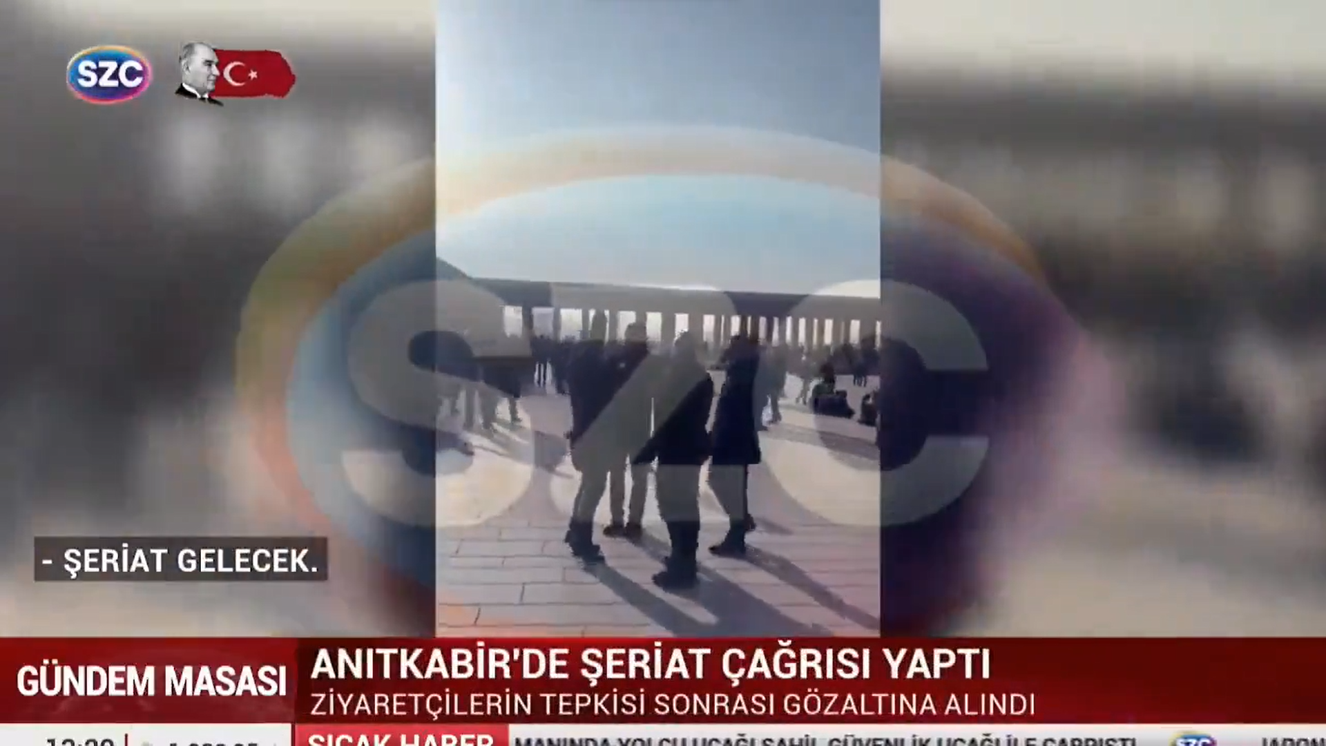 Anıtkabir'de bir şahıs, "Şeriat gelecek" diyerek provokasyon yaptı