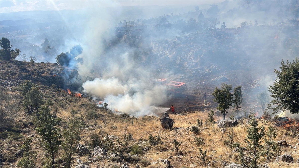 Mersin'in Gülnar ilçesinde orman yangını