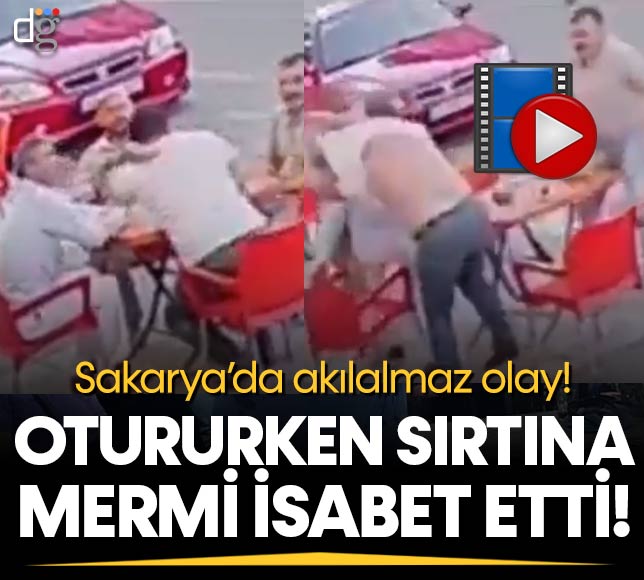 Sakarya'da akılalmaz olay! Arkadaşlarıyla oturuyordu, mermi isabet etti