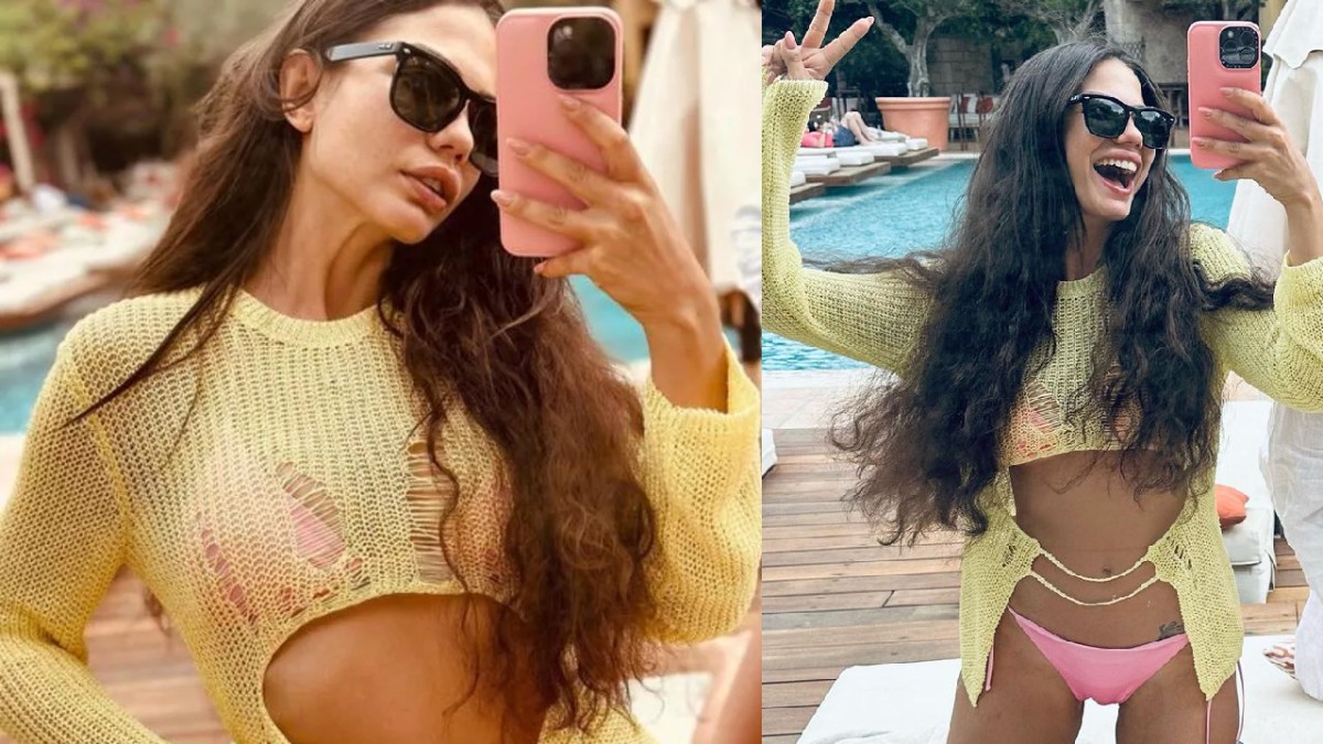 Demet Özdemir pembe bikinisiyle büyüledi!