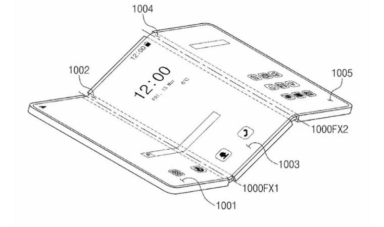 Samsung Üçe Katlanabilir Telefon Patenti