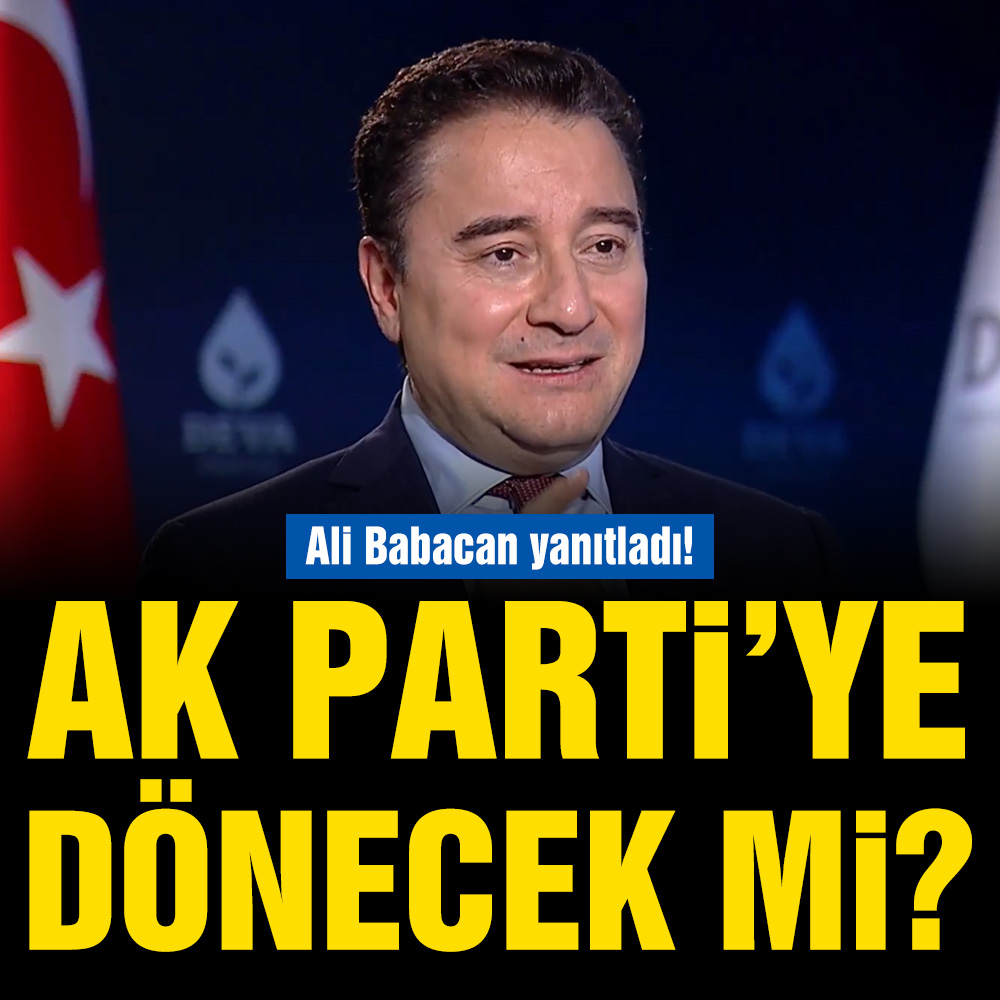 Ali Babacan, AK Partiye geri dönecek mi? Resmen açıkladı!