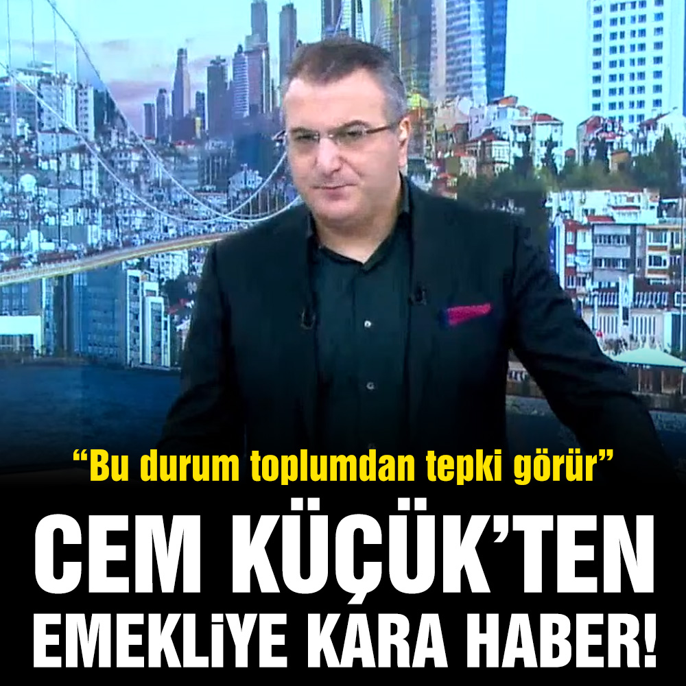 Cem Küçük, emekli maaşı ile ilgili konuştu: “Bu durum toplumdan tepki görür”