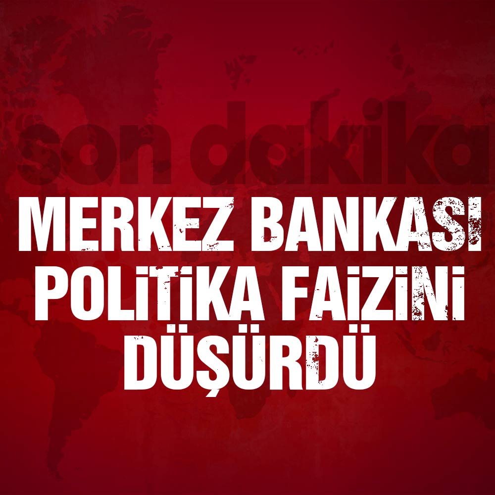 Merkez Bankası politika faizini düşürdü!