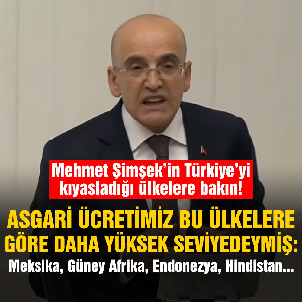 Mehmet Şimşek’ten asgari ücret açıklaması: Türkiye’yi o ülkelerle kıyasladı!