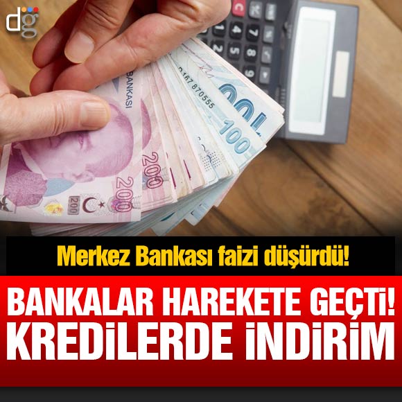 Merkez Bankası faizi düşürdü bankalar harekete geçti! Faiz oranlarına bakın