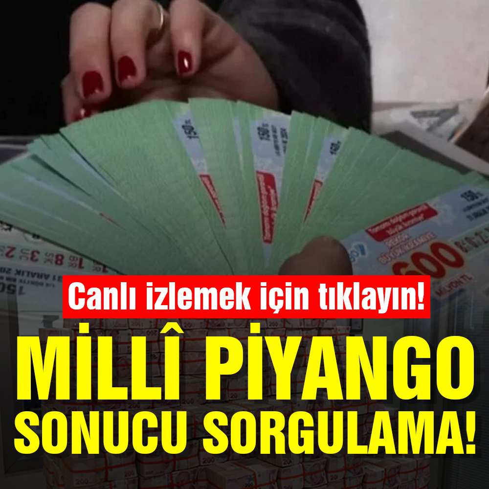 Millî piyango sonucu sorgulama: Canlı izlemek için tıklayın