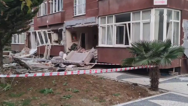 İstanbul’da 14 katlı bir binada korkutan patlama!