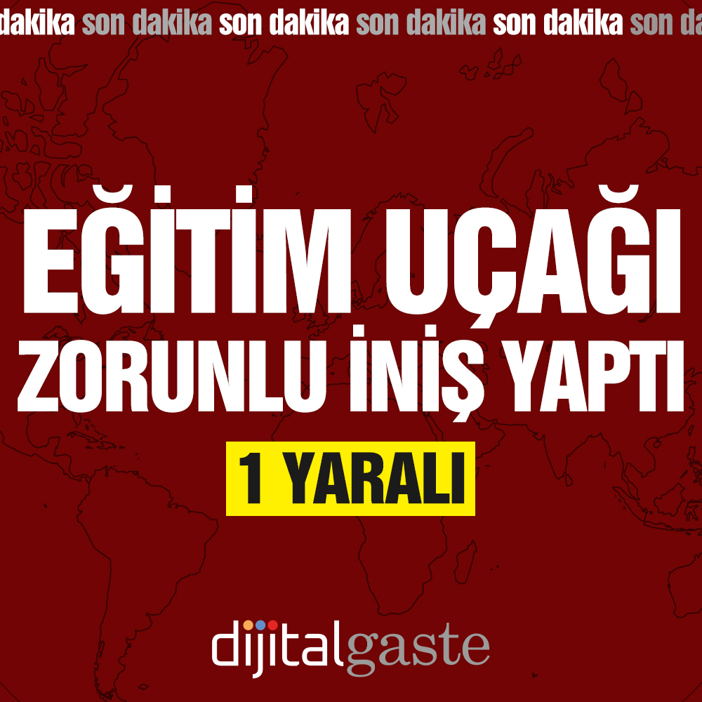 Denizli’de eğitim uçağı zorunlu sert iniş yaptı: 1 yaralı var