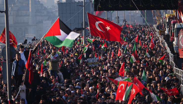 Filistin yürüyüşünde İsrail protestosuna yasak: 3 kişi gözaltına alındı