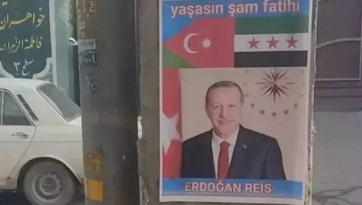 İran’da cadde ve sokaklarda Cumhurbaşkanı Erdoğan posterleri asıldı