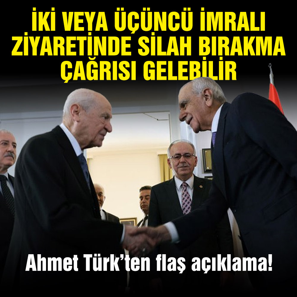 Ahmet Türk’ten flaş açıklama: İki veya üçüncü İmralı ziyaretinde silah bırakma çağrısı gelebilir