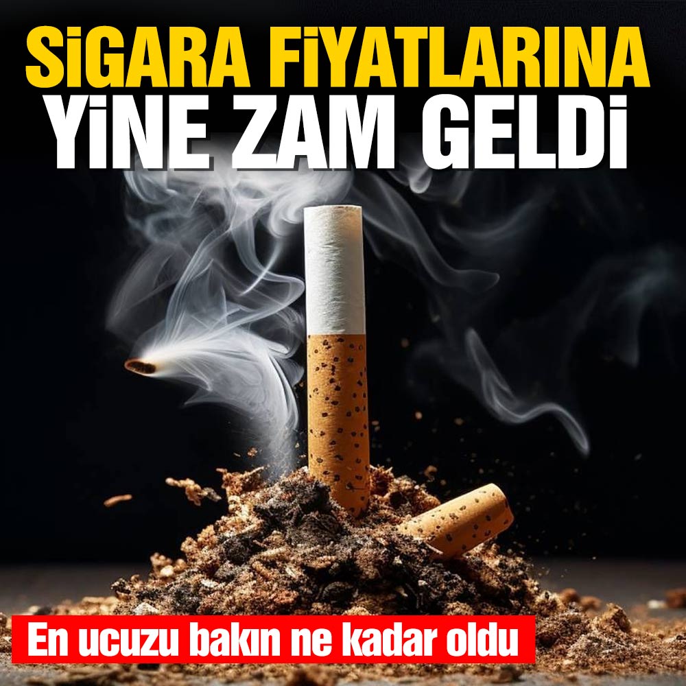 Sigara fiyatlarına yine zam geldi! Bakın en ucuz sigara ne kadar oldu